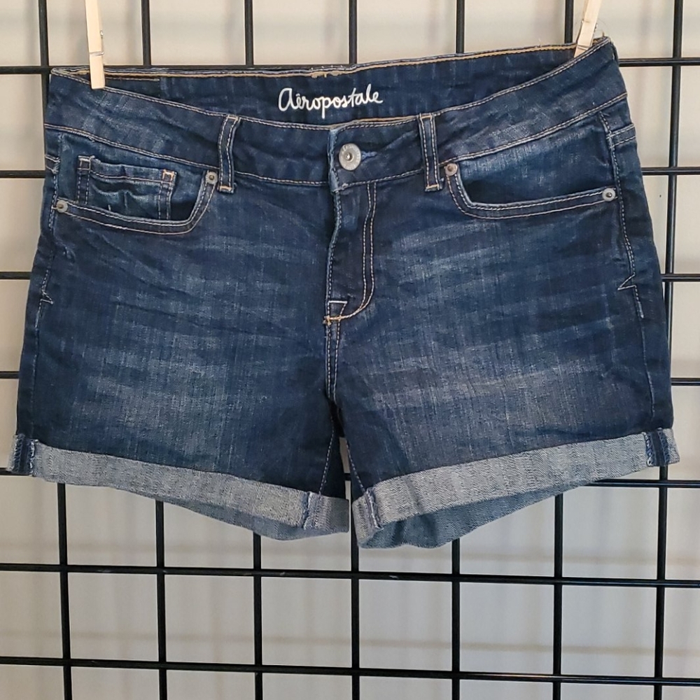 Aeropostale Boyfriend shorts 6 dark denim